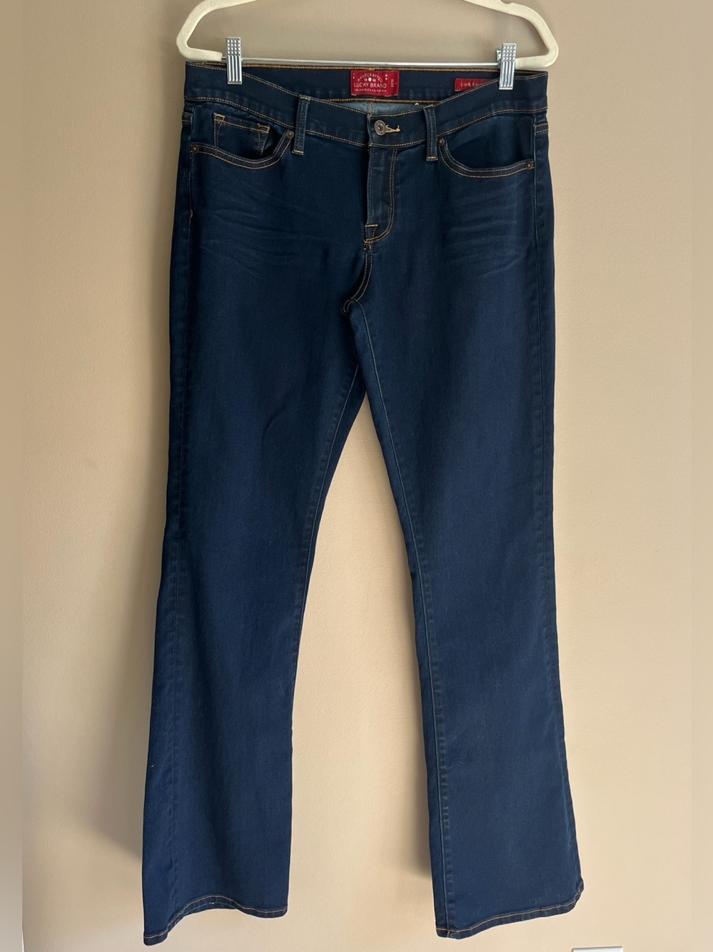 Lucky Brand "Charlie Baby Boot dark wash mid rise jeans size 31 or 12